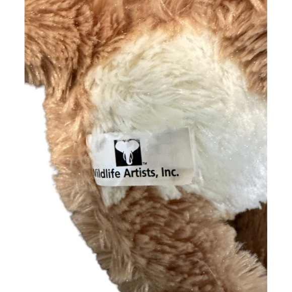Wildlife Artists Plush Lynx Wild Cat Stuffed Animal Tan White Toy Lovey Soft 12" - Picture 5 of 6